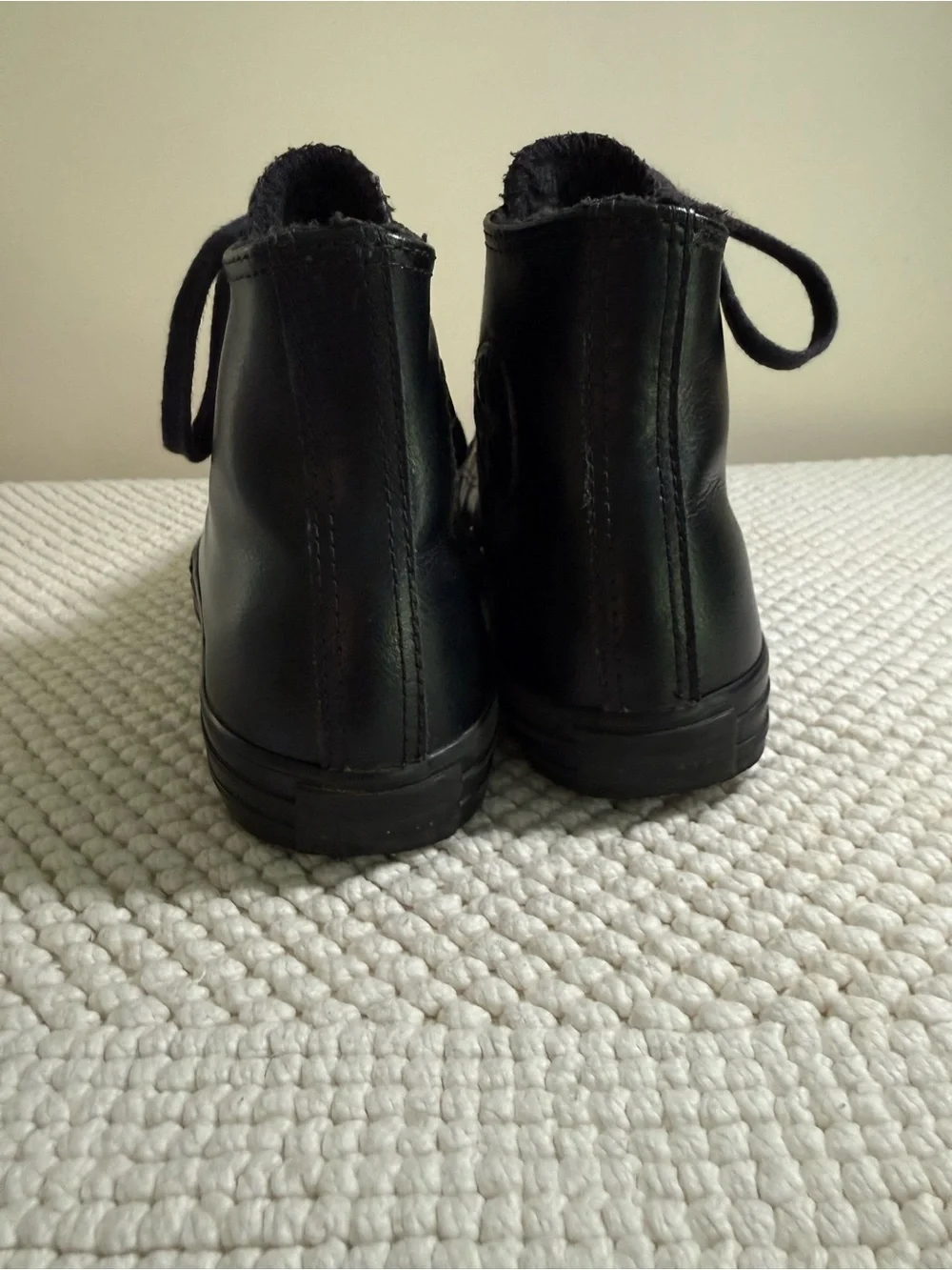 Converse Kids Black High-Top Lace-Up Sneakers